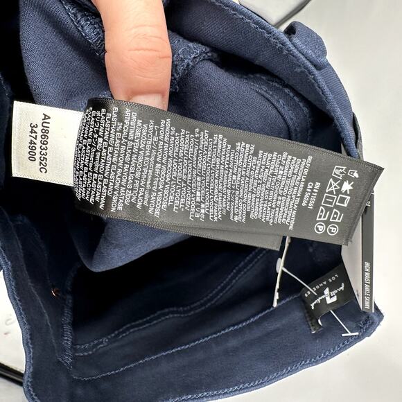 7 FOR ALL MANKIND NWT High Waist Super Skinny Ankle in Coated Ink // 00 - Picture 12 of 12